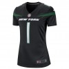 Damen New York Jets Trikot Zach Wilson 1 Nike Schwarz 2021 NFL Draft
